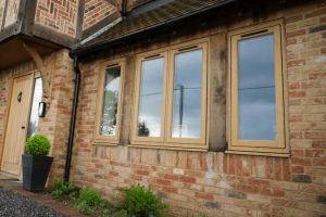 residence collection window golden oak