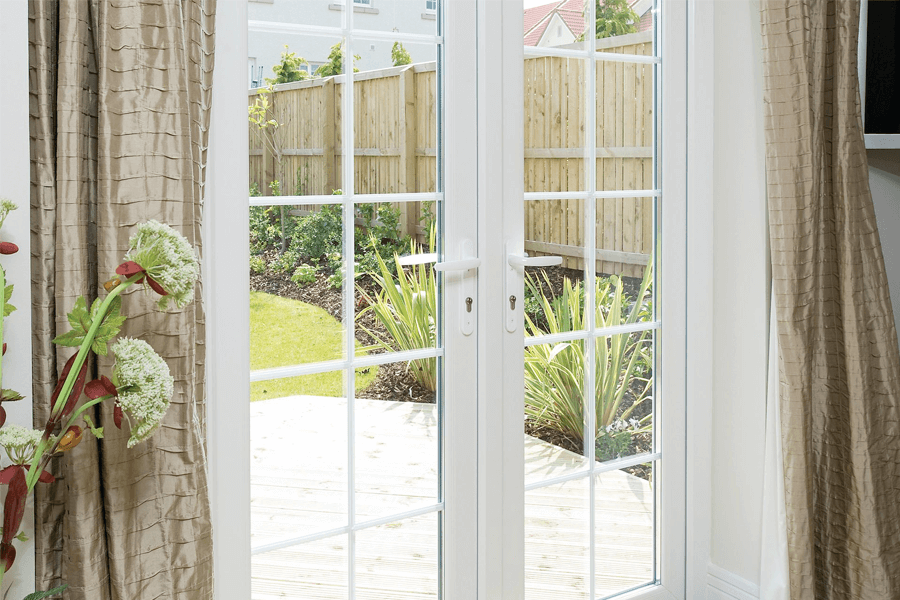 white french doors interior