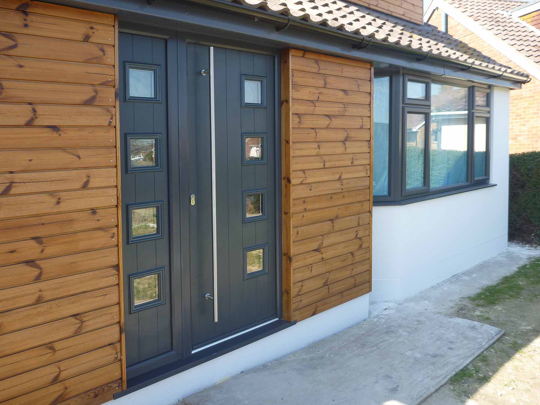 black composite door